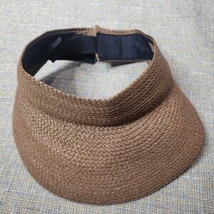 FURTALK Straw Sun Visor, Wide Brim Roll-Up Ponytail UPF 80+ *Walking Tennis